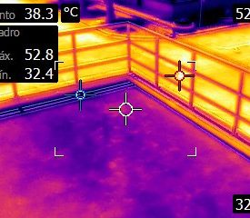 Cubierta 2 bajo la camara termica