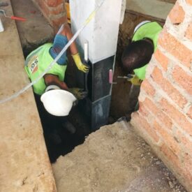 Instalacion de refuerzo por confinamiento