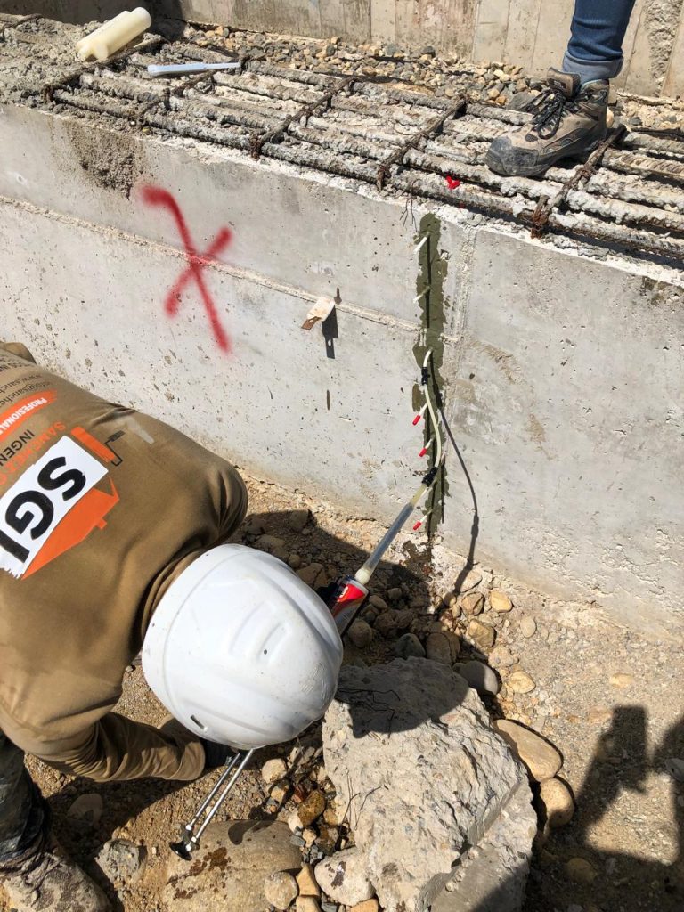 Soldadura de fisuras en concreto Centro cultural de la música vallenata (CCMV)